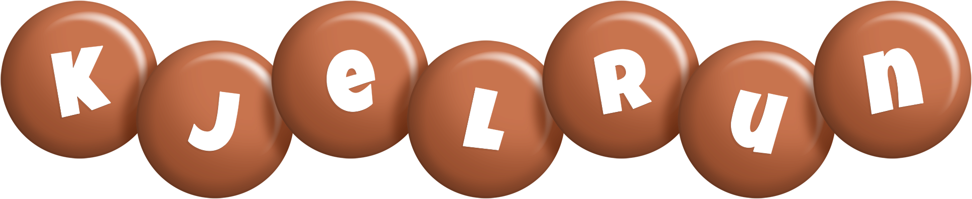 Kjelrun candy-brown logo
