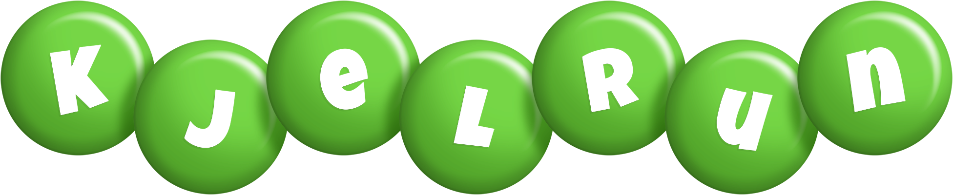 Kjelrun candy-green logo