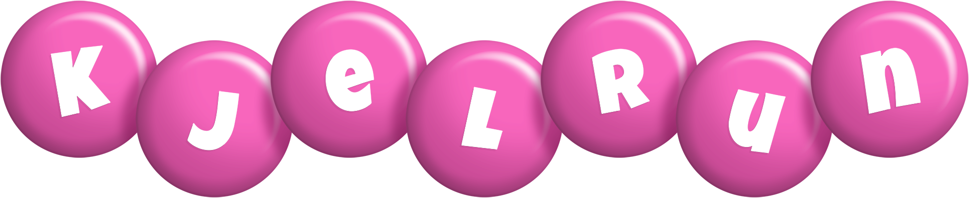 Kjelrun candy-pink logo