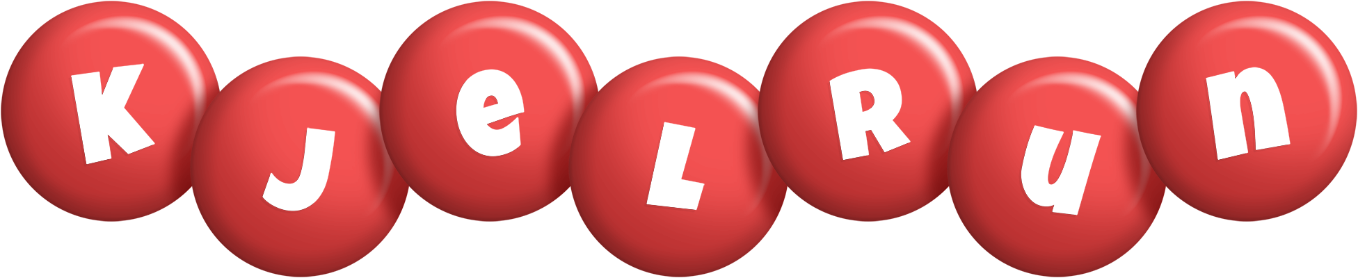 Kjelrun candy-red logo