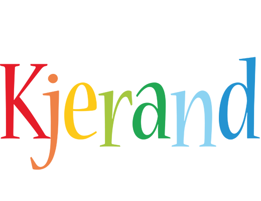 Kjerand birthday logo