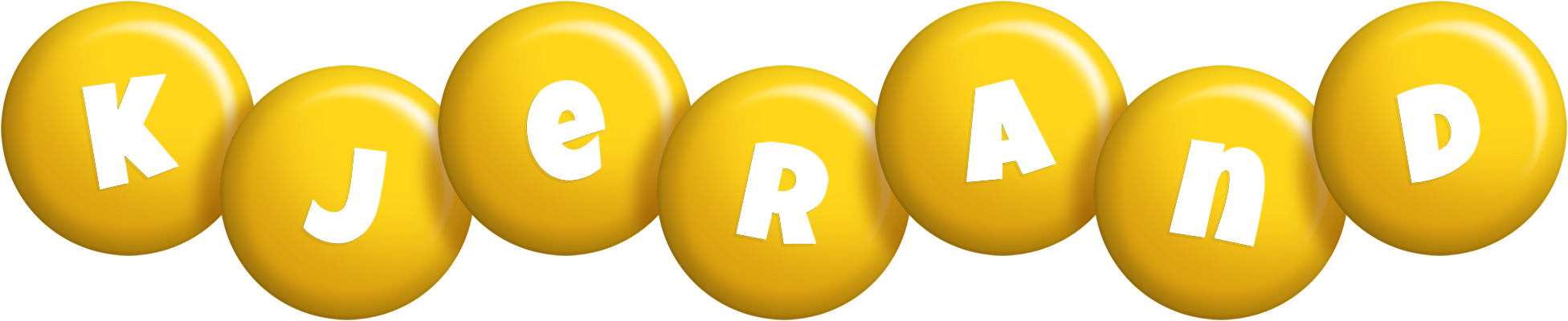 Kjerand candy-yellow logo