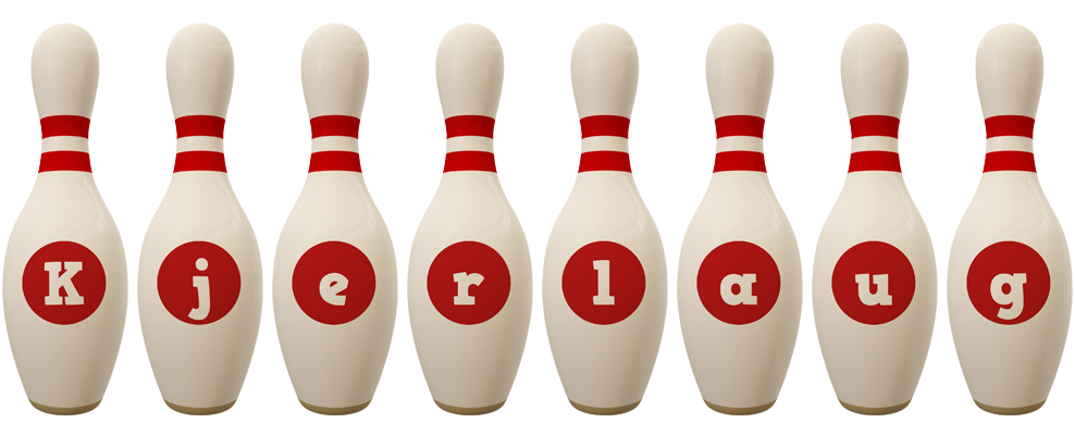 Kjerlaug bowling-pin logo