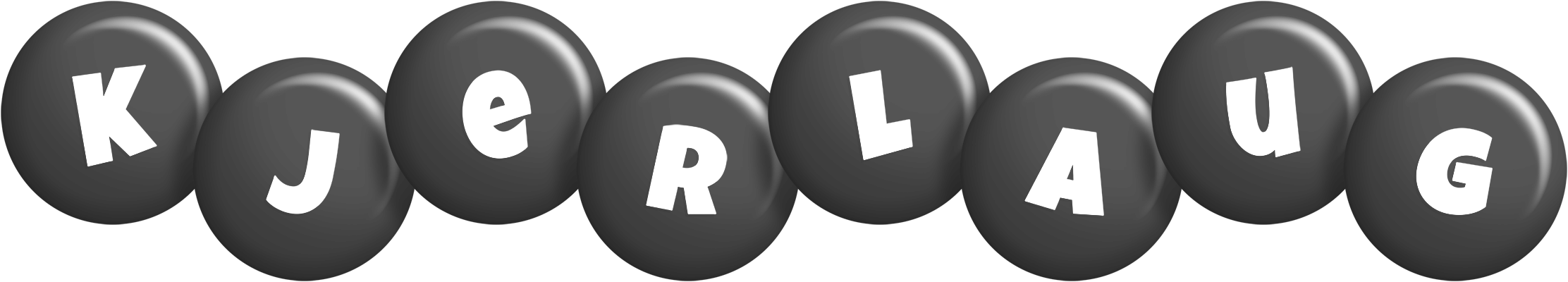 Kjerlaug candy-black logo