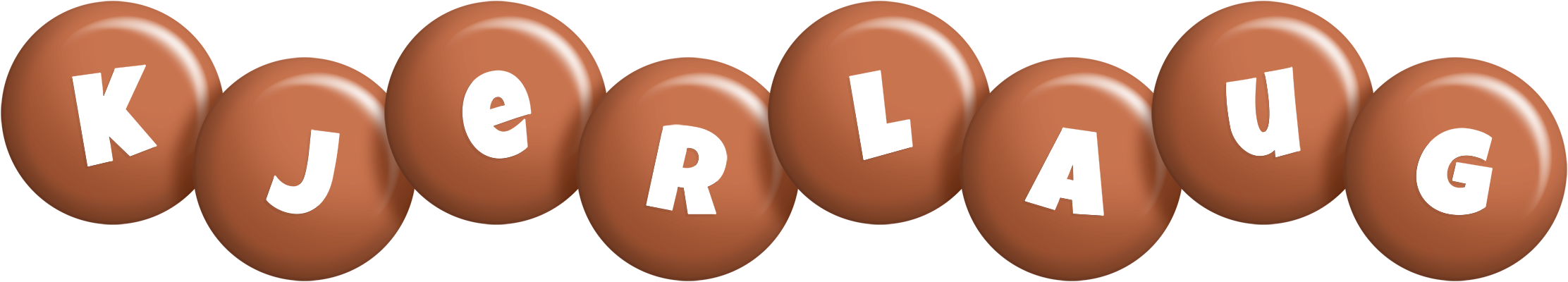 Kjerlaug candy-brown logo