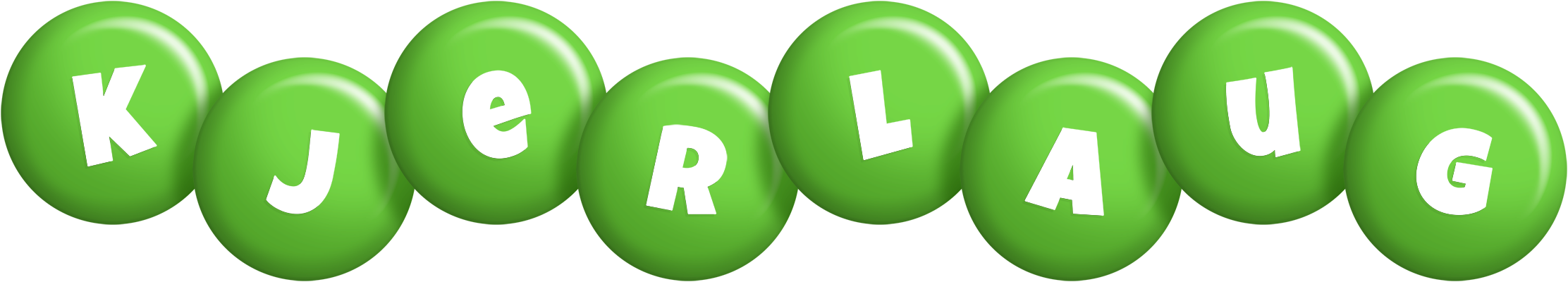 Kjerlaug candy-green logo