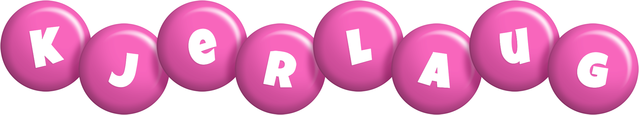 Kjerlaug candy-pink logo