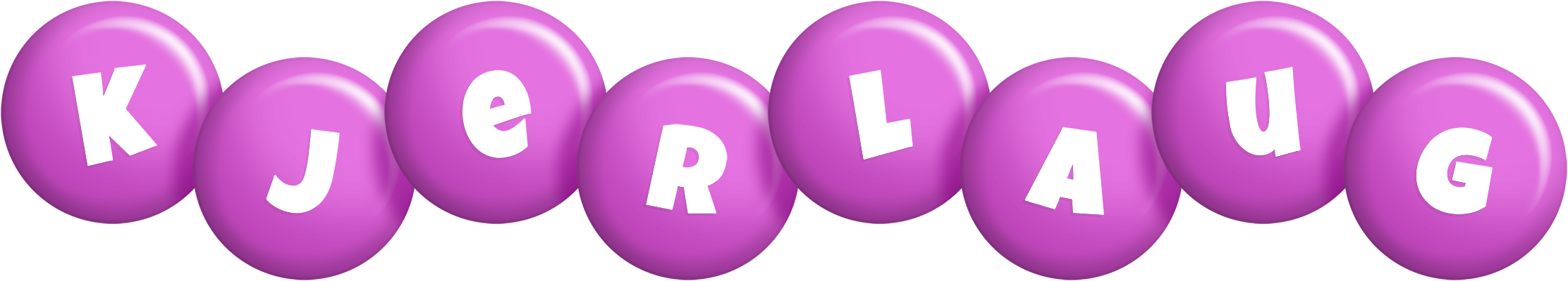 Kjerlaug candy-purple logo