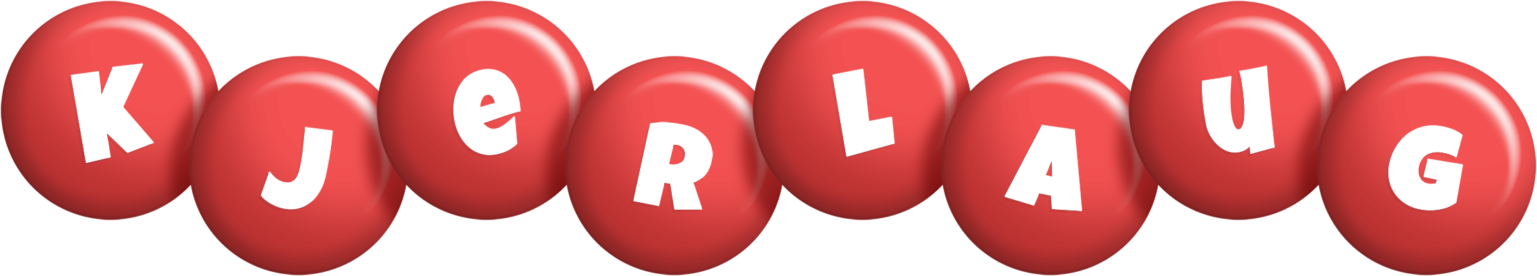 Kjerlaug candy-red logo