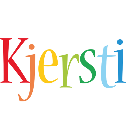 Kjersti birthday logo