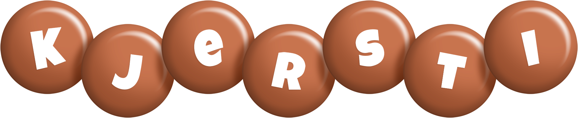 Kjersti candy-brown logo