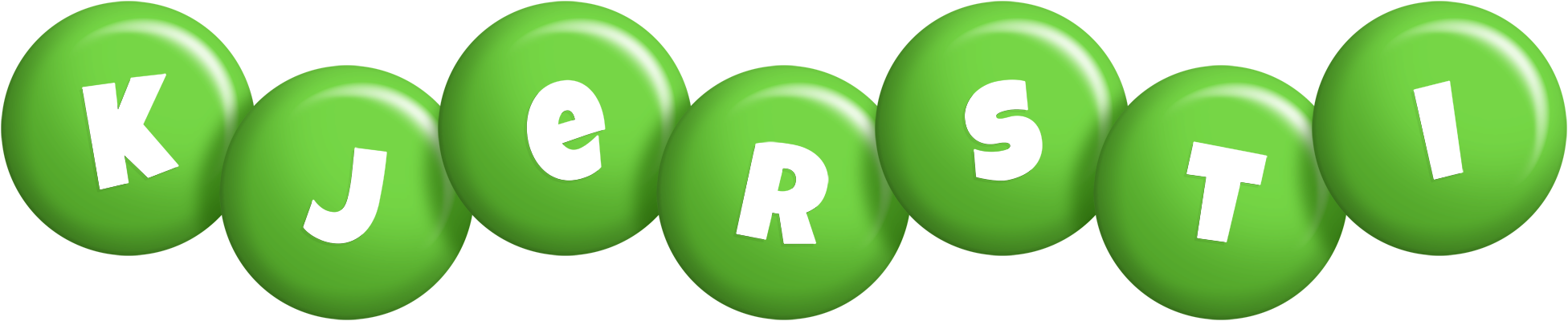 Kjersti candy-green logo