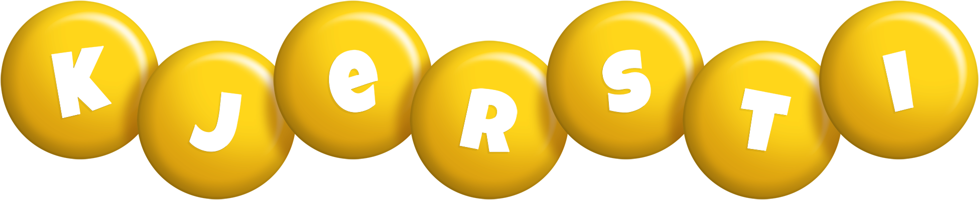 Kjersti candy-yellow logo