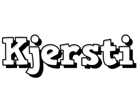 Kjersti snowing logo