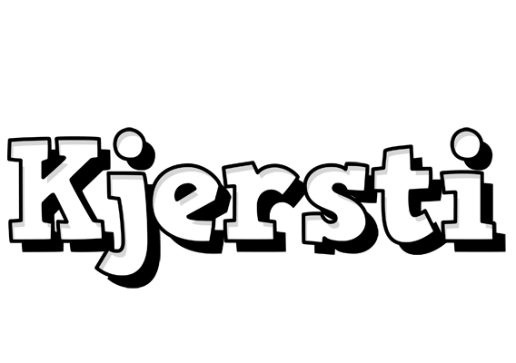 Kjersti snowing logo