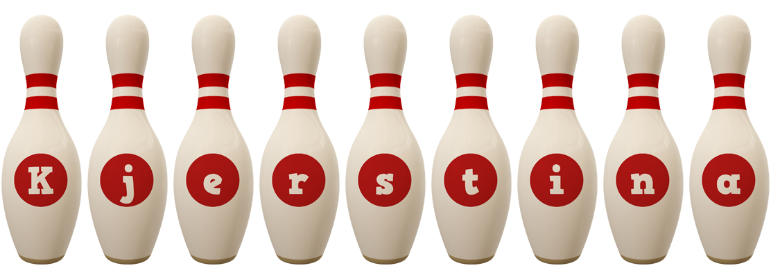 Kjerstina bowling-pin logo