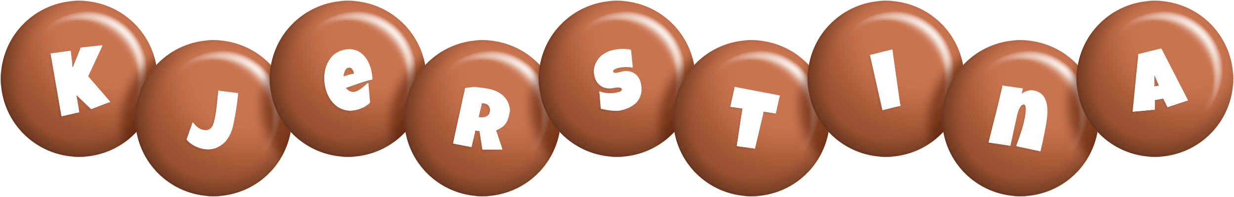 Kjerstina candy-brown logo