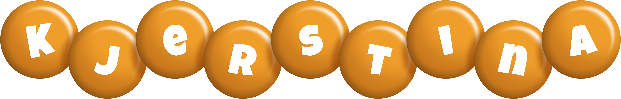 Kjerstina candy-orange logo