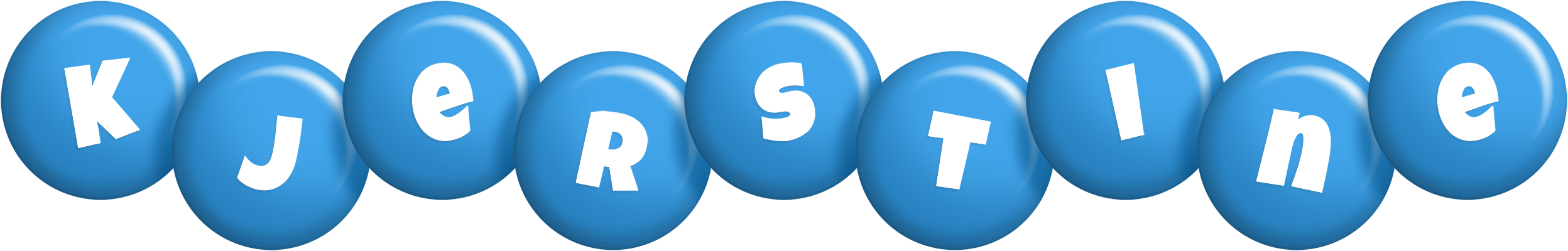 Kjerstine candy-blue logo