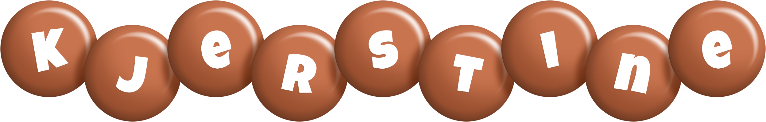 Kjerstine candy-brown logo