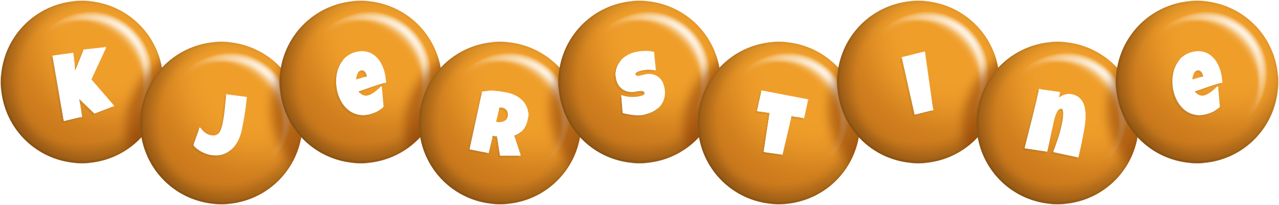 Kjerstine candy-orange logo