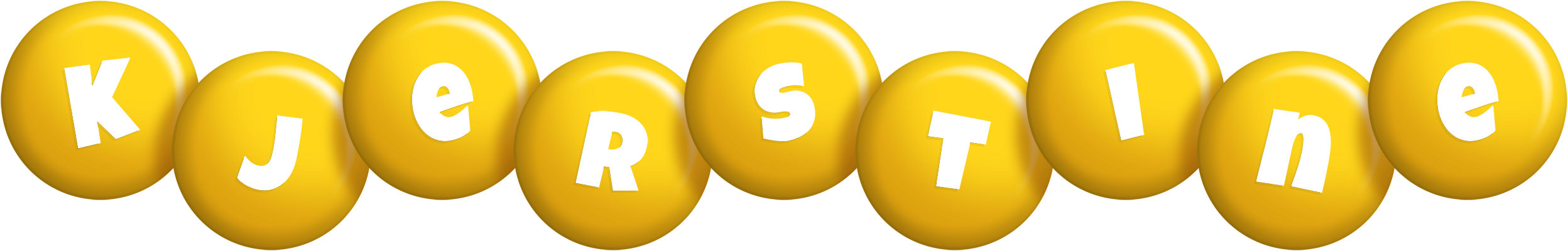 Kjerstine candy-yellow logo