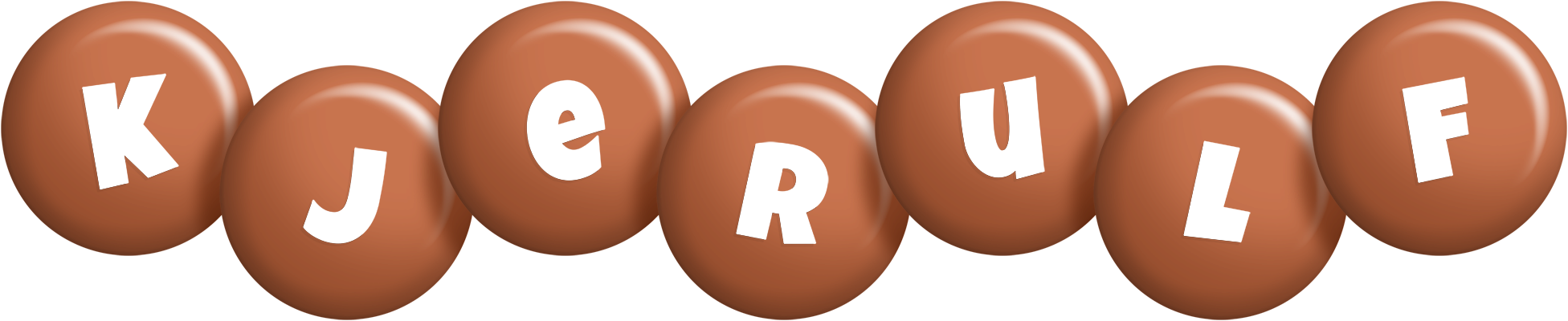 Kjerulf candy-brown logo