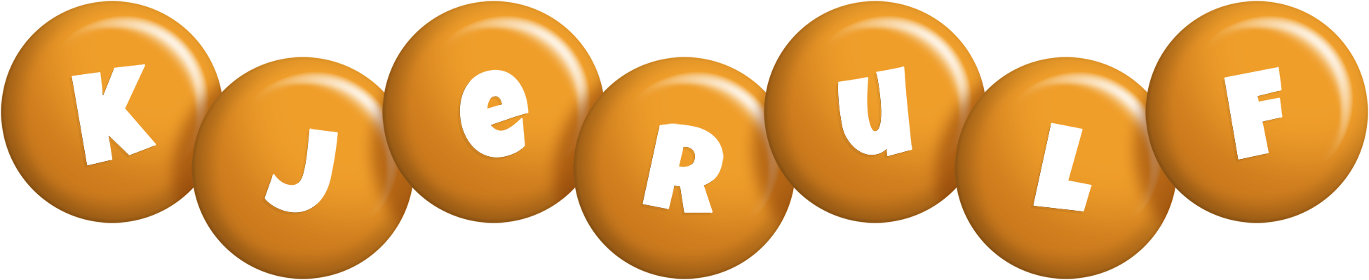 Kjerulf candy-orange logo