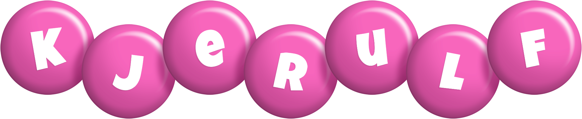 Kjerulf candy-pink logo