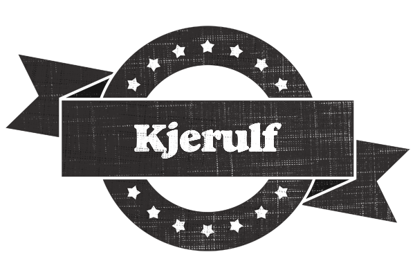 Kjerulf grunge logo