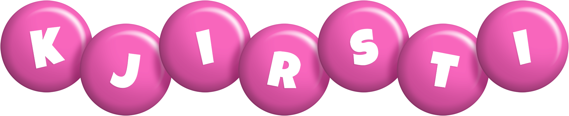 Kjirsti candy-pink logo
