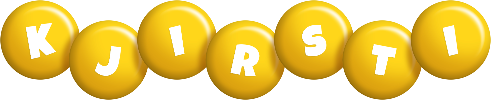 Kjirsti candy-yellow logo