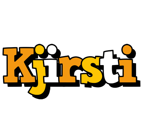 Kjirsti cartoon logo