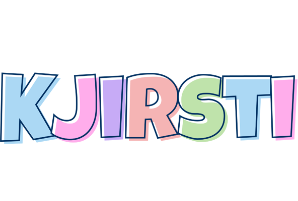 Kjirsti pastel logo
