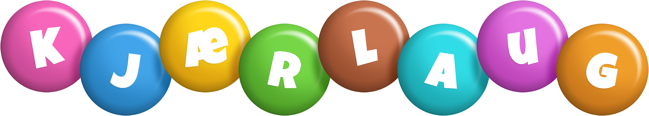 Kjærlaug candy logo