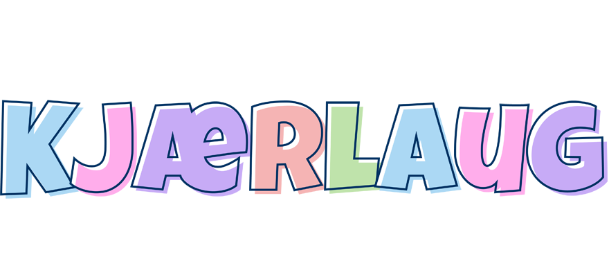 Kjærlaug pastel logo
