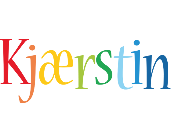 Kjærstin birthday logo
