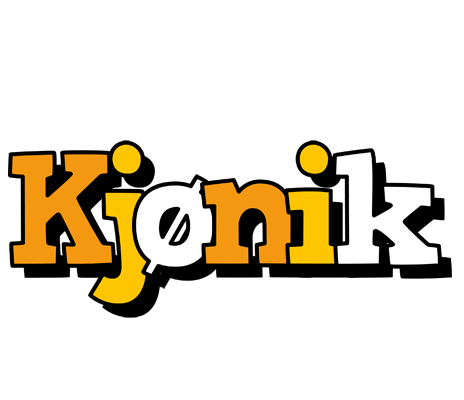 Kjønik cartoon logo