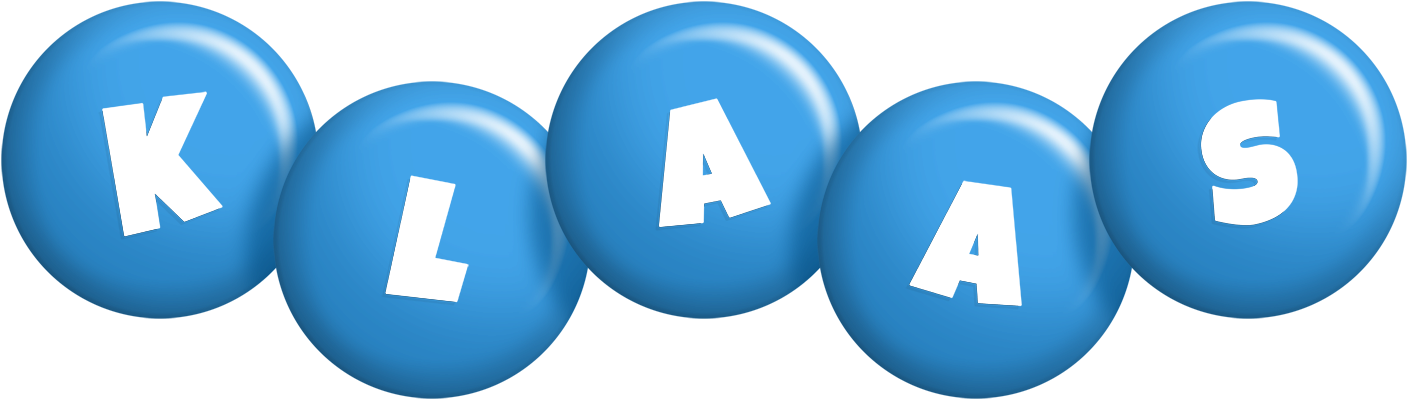 Klaas candy-blue logo