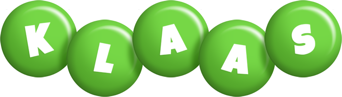 Klaas candy-green logo