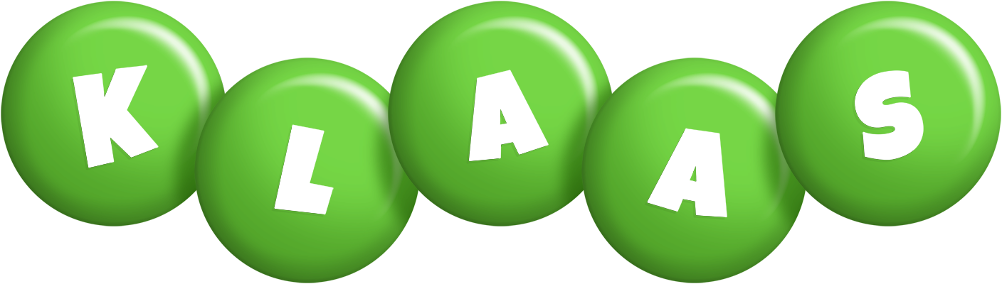 Klaas candy-green logo