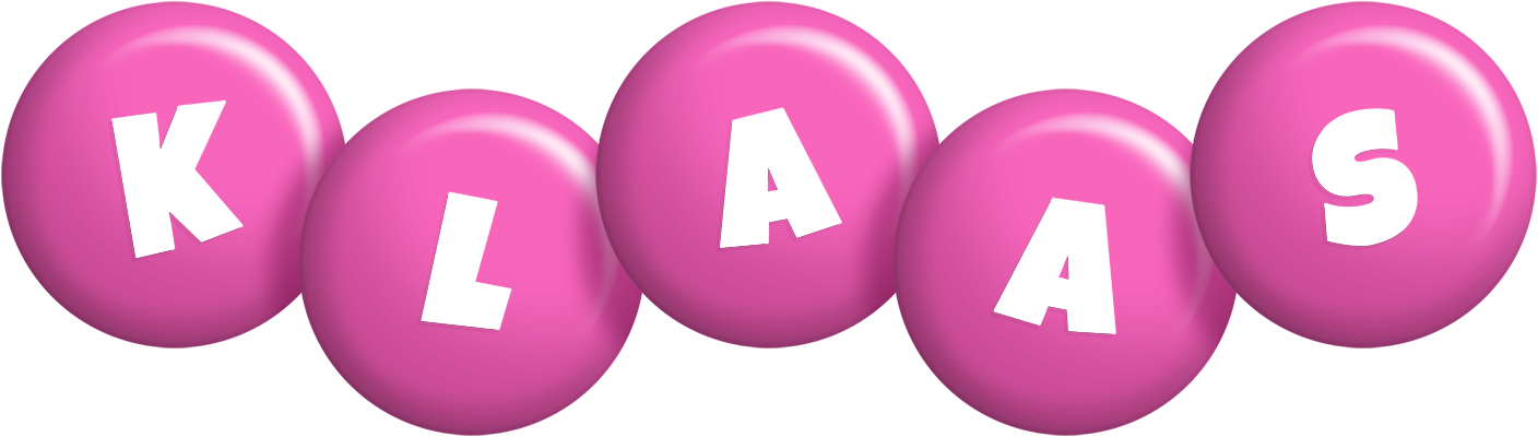 Klaas candy-pink logo