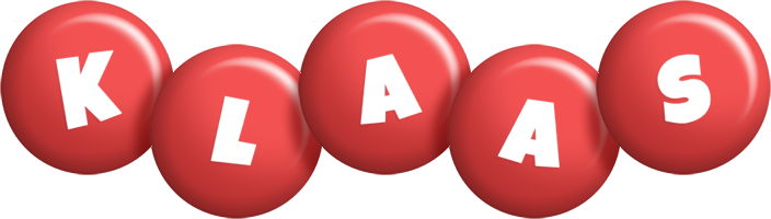 Klaas candy-red logo