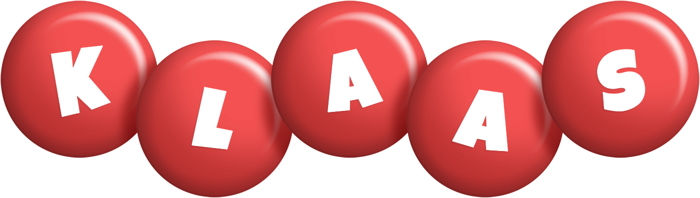 Klaas candy-red logo