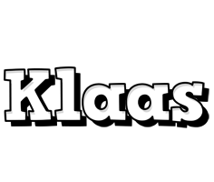 Klaas snowing logo