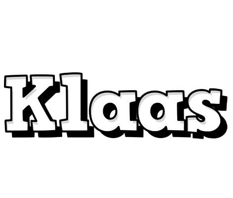 Klaas snowing logo