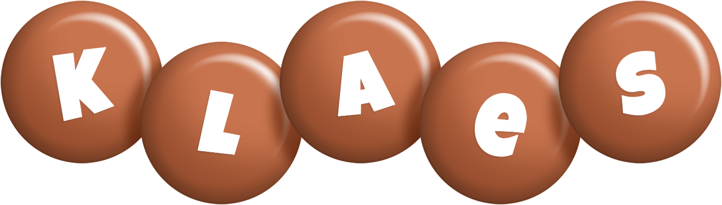 Klaes candy-brown logo
