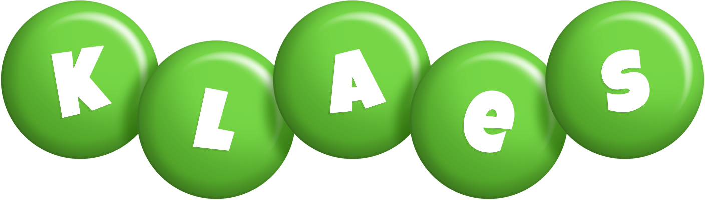 Klaes candy-green logo