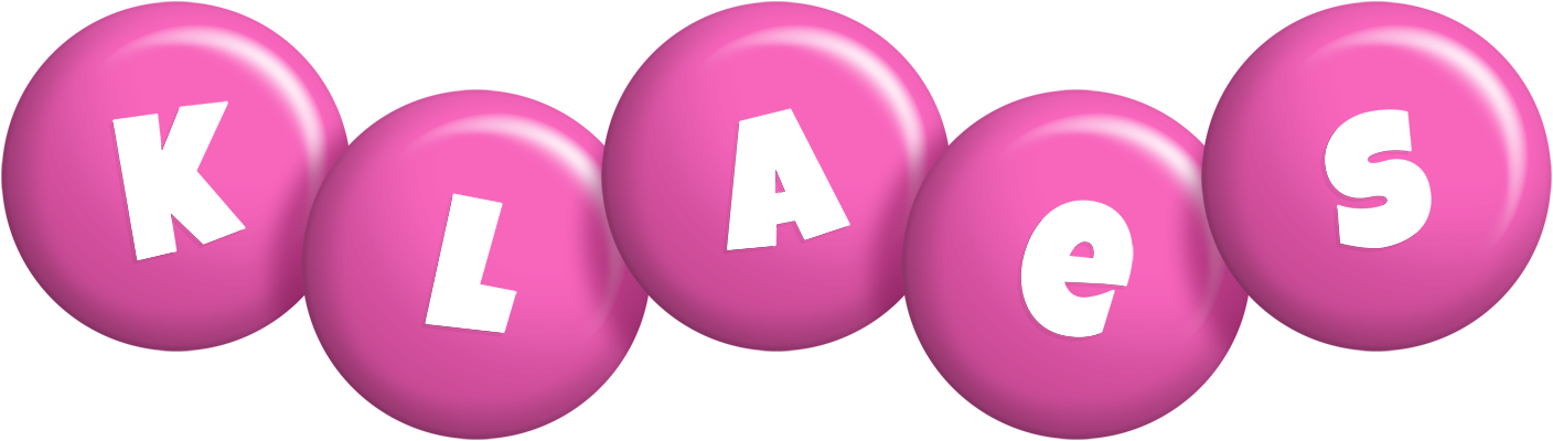 Klaes candy-pink logo