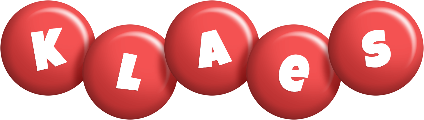 Klaes candy-red logo